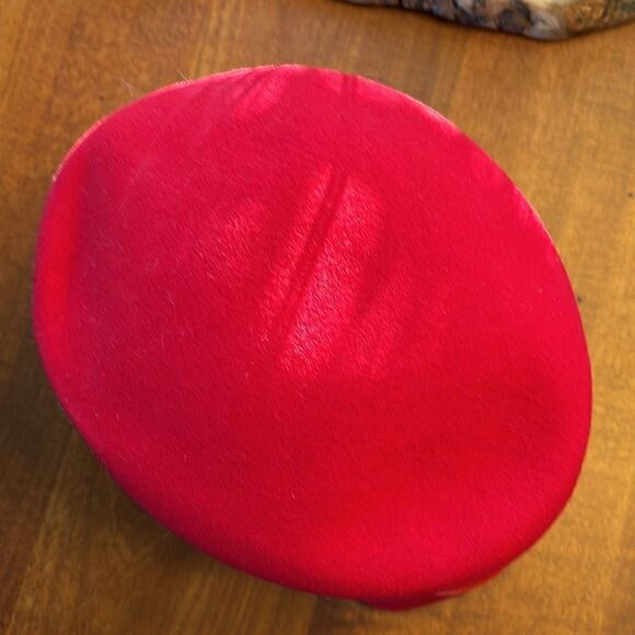 Scala Red Hat Society Red Wool Hat with Velour Bow Detail - Picture 3 of 6